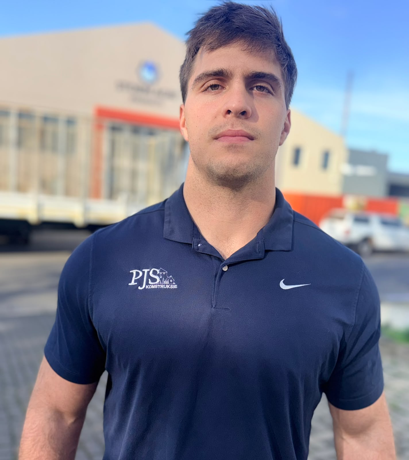 Yannik Marais, Project Manager at PJS Construction, on site